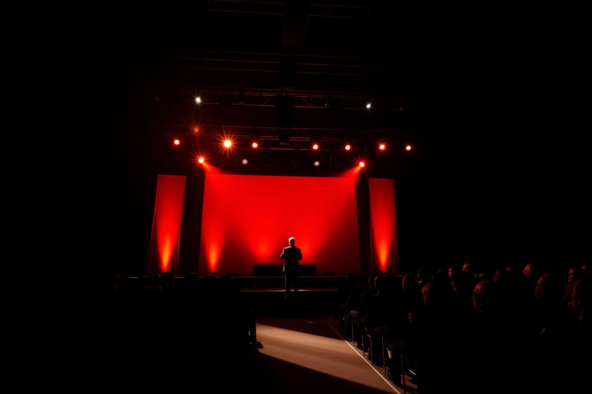Palco do Start Empresarial com platéia